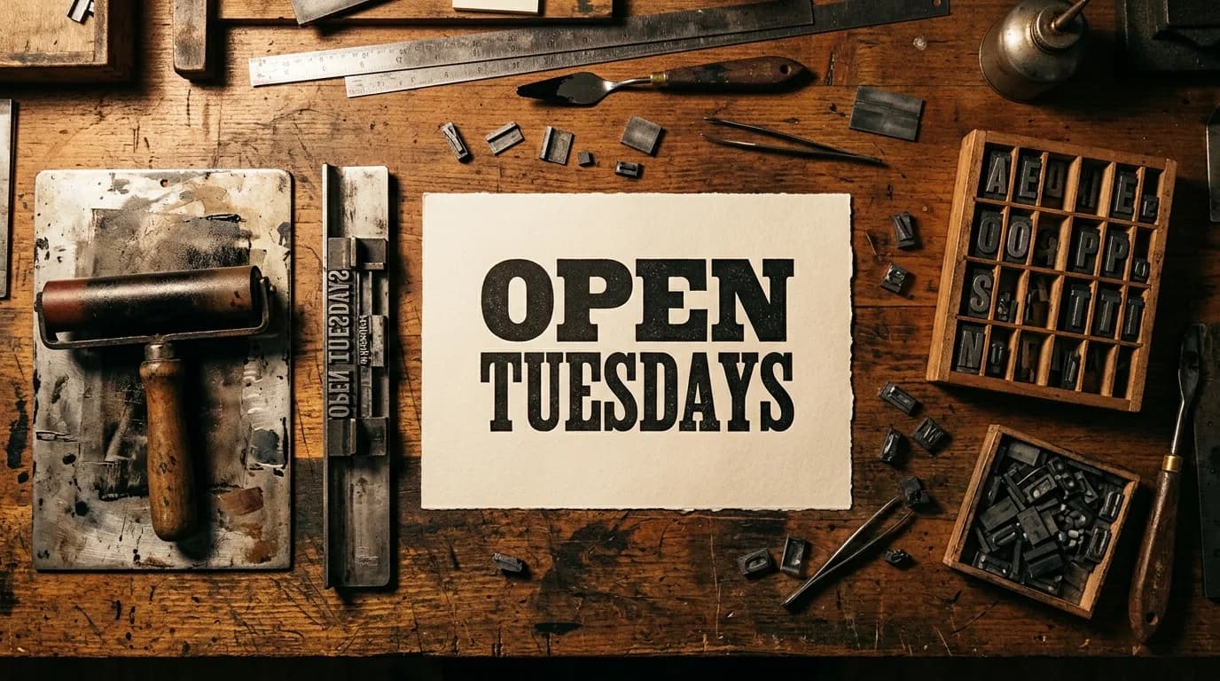 Letterpress desk